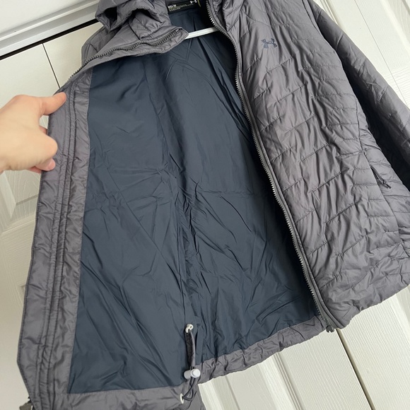 UNDER ARMOUR Women's Gray ColdGear Hooded Jacket ~ Ladies Size Medium - Picture 7 of 9
